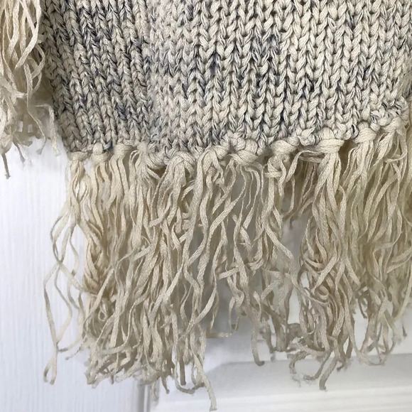 Joie Sona Heathered Gray Fringe Open Cardigan - Picture 7 of 12